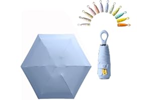 miliyadexin Mini Umbrella For Purse, Small Travel Umbrella Compact Waterproof Umbrella for Light Rain, Suitable for Women Purse and Pocket