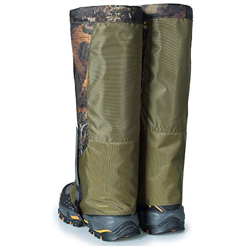 Ueasy Leg Gaiters, Boot Gaiters Waterproof Leg Gaiters for Men and Women 600D Anti-Tear Oxford Fabric for Outdoor Hiking Walking Hunting Snow Skiing Camping Climbing Mountain