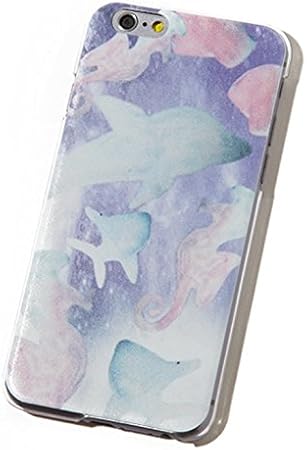 Amazon Fudge Iphone Goods Store Iphone 6 6s ネイルbook Case 淡いパステルカラーの海 Fish Mansion Case ケース カバー 通販