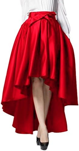 WEHOPS Superb Handmade Hi-Lo Skirt Asymmetrical Bowknot Empire Long Pleat Skirts