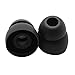 10pcs Double Flange Earbuds for Powerbeats 2 Wireless Headphones Replacement Silicone Eartips (Black)