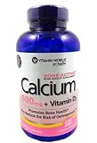 Vitamin World Calcium 600 mg + Vitamin D3, 500 Caplets