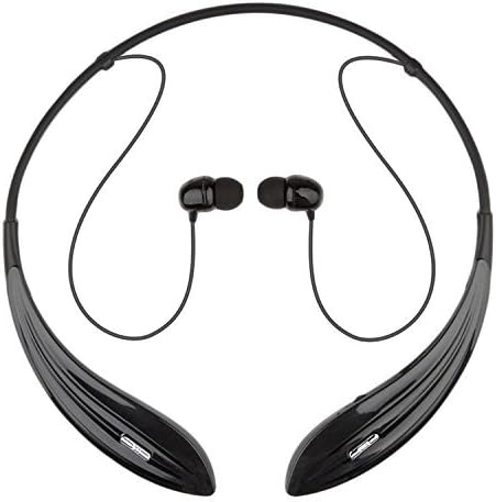 HEYDO Bluetooth 4.0 Wireless Sport Headphones Sweatproof Running Gym Exercise Bluetooth Stereo Earbuds Earphones Car Hands-free Calling Headsets with Microphone for Smartphones (Cool Black)