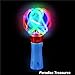 Paradise Treasures Light Up LED Orbiter Spinning Wand Hand Held Multi-Colored Wand