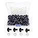 BESTCYC 30Pcs 24mm Large Black Plastic Safety Eyes Craft Eyes with Washers for Plush Animal, Doll, Puppet