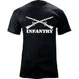Army Infantry Branch Insignia Military Veteran T-Shirt (2X-Large, Black)