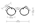 Agstum Retro Small Round Optical Eyeglasses Frame Clear Lens (Gray)