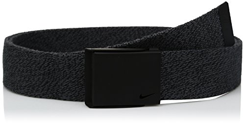 Nike Men's Nike Men's Heather Web Belt, dark grey, One Size