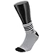 adidas Originals Men's Roller High Quarter Socks (3-Pair), Light Onix Grey/Black/White, Large
