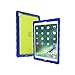 Gumdrop DropTech Clear Case Designed for The Apple iPad 9.7 (6th Gen and 5th Gen) Tablet for K-12 Students, Teachers, Kids - Royal Blue/Lime, Rugged, Shock Absorbing, Extreme Drop Protection