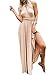Clothink Women's Convertible Wrap Multi Way Party Long Maxi Dress