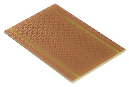 SB400 Solderable PC BreadBoard Two-Pack, 1 Sided PCB, Matches 400 tie-Point breadboards with Power Rails, 1.90 x 3.00 in (48.3 x 76.2 mm) - Thumbnail 3