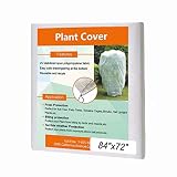 Agfabric Warm Worth Frost Blanket - 0.95 oz 84"x 72" Shrub Jacket, Rectangle Plant Cover for Frost Protection