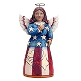 Enesco Jim Shore Heartwood Creek Pint Sized Patriotic Angel Figurine, 5.25-Inch
