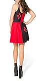 Jescakoo Girl's Reversible Printed Stretchy Spandex Skater Dress S-L