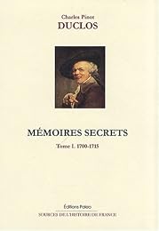 Mémoires de jeunesse, 1704-1726