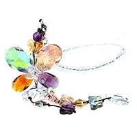 H&D Car Charms Rear View Mirror Accessories,Crystals Ornaments Chandelier Crystals Hanging Prisms Fengshui Suncatcher Rainbow Pendant Maker Car Charm (Colorized)