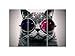 Canvas Wall Art 3 Panels Cut Cat with Glasses Wall Art Canvas Prints Animal Head Pictures Paintings on Canvas Stretched and Framed for Living Room Bedroom Home Decoration