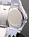 GUESS Women's W13564L1 White Plastic Band And Case Gem Accents Watch