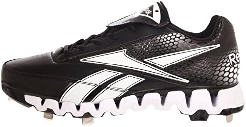 Reebok Zig Pro Cooperstown Low Metal Baseball Cleat Black White Men's 13
