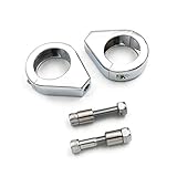 HTT- Motorcycle Fork Clamp Turn Signal Clamps for Harley Softail Mount Bracket 39mm Fork Chrome