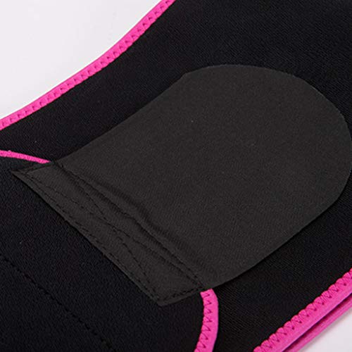 HJuyYuah Waist Trimmer Belt Weight Loss Wrap Stomach Fat Burner Sauna Suit Trainer Pink - Thumbnail 5