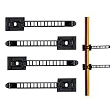 Adjustable Cable Clips, 3M Self - Adhesive Cable Clamps, Wire Clips with Optional Screw Mount for Car, Multi Cables, Festive Ornaments (20 Pieces)