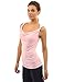 PattyBoutik Women's Cowl Neck Twist Straps Tank Top (Light Pink S)