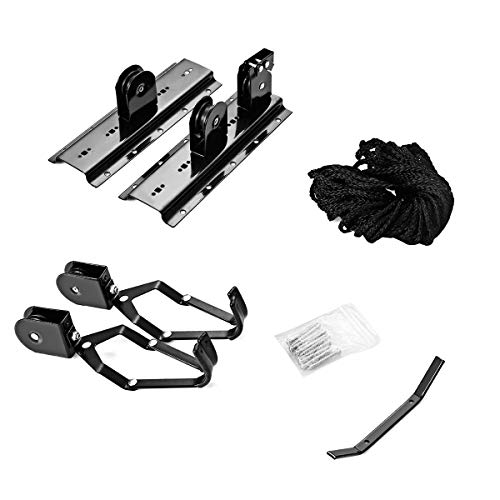 Goplus Bike Lift Hoist Heavy Duty Ceiling Mounted Hoist Storage Garage