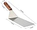 8” Extra-Large Sturdy Stainless Steel Spatula Hamburger Turner with Strong Wooden Handle – Professional Commercial Food Flipper Scraper for Grilling Cooking, Baking for Your Flat Top Restaurants