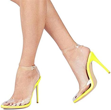 JRSHODA Women Transparent Sandals Plus Size 43 44 45 High Heels Wedding Sandals Red Black White Flower Summer Party Pumps