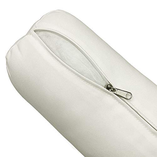 DBM IMPORTS Set 5 Pc White Twin Size Mattress Porch Patio 75"x38"x5" Swing Bed Bench Daybed Cushion Cover in/Out Door Polyester - Thumbnail 4
