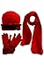 Fleece Hat Scarf & Glove Set With Plush Fur Trim