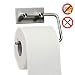 Toilet Paper Holder Self Adhesive - Toilet Paper Roll Holder no Drilling for Bathroom, RV, Boat, Stainless Steel,1 Package