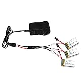 Holy Stone 3-in-1 Battery Charger and 3PCS Lipo Battery 7.4V 500mAh for RC Quadcopter F183W