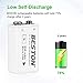 BESTON 9V Rechargeable Batteries, 650mAh Li-ion Rechargeable 9 Volt Battery with Micro USB Charging Port (2 Pack)