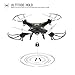 Holy Stone HS110 FPV RC Drone with Camera 720P HD Live Video WiFi 2.4GHz 4CH 6-Axis Gyro RC Quadcopter with Altitude Hold, One Key Return and Headless Mode Function RTF, Color Black