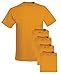 Hanes mens 5.2 oz. ComfortSoft Cotton T-Shirt(5280)-DENIM BLUE-L-5PK