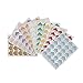 Chris-Wang 9 Sheets Multi-Colored Photo Mounting Corners Sticker Self-Adhesive Cardstock for DIY Scrapbooking, Picture Album, Personal Journal, Dairy and More(Toatl Pack of 216Pcs)