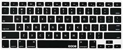 3Pack COCE - Keyboard Cover Silicone Skin for MacBook Pro 13" 15" 17" (with or w/Out Retina Display) iMac Apple Wireless Keyboard and MacBook Air 13" NOT FIT for 2016 New Model (Black)