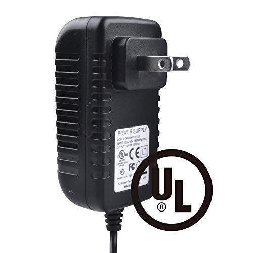 JUNWEN DC Power Supply 12V, LED Strip Lights Adapter, Transformer, UL Listed, 2A, 24W, Portable US Plug Power Converter for 3528 5050 2835 Strip Light