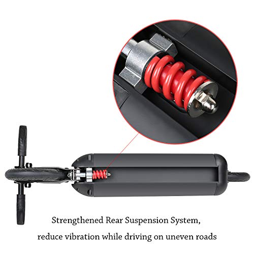 VOKUL Foldable Kick Scooters for Adults/Teens/Kids; One-Second Easy Folding Mechanism, Adjustable Handlebars Range from 90-105cm; Shock Absorption System, Up to 220lbs - Thumbnail 2