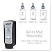 PURELL ADX-12 Push-Style Sanitizer Dispenser, Chrome/Black, for 1200 mL PURELL ADX-12 Hand Sanitizer Refills (Pack of 1) – 8828-06