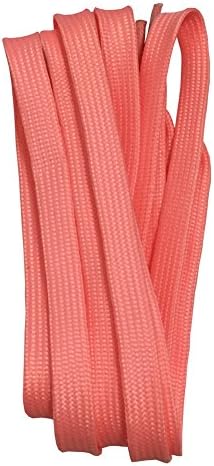 GoodlaceGoodlace Men's Flat Shoelaces Athletic Safety Shoe Laces Pink 140cm/55In