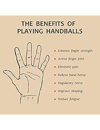 Cloisonne Salud mano Ejercicio estrés pelotas Craft Collection, Rojo, S