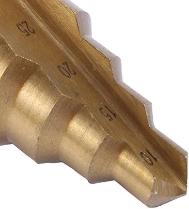1Pcs 10-45mm Large Size HSS Titanium Coated Cone Step Drill Bit Hole Cutter Taper Point Drill Bit