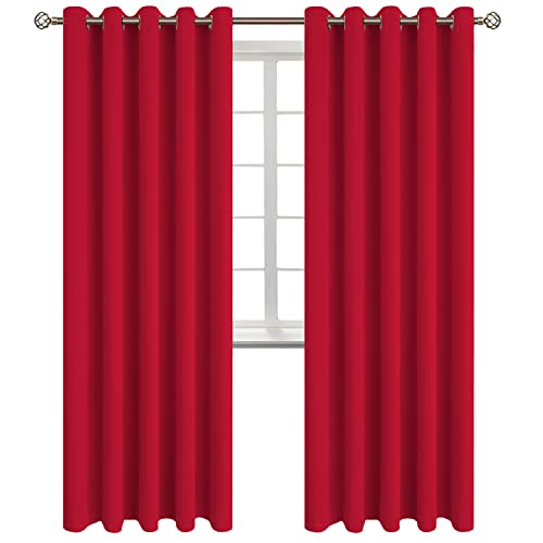Bgment Red Blackout Curtains