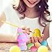 WATINC 16 Pcs DIY Easter Eggs Squishy Bunny Chicks Medium Soft White Squishy Cream Scented Slow Rising Stress Relief Kawaii Simulation Lovely Toys Key Chains Phone Straps Bonus Emoji Stickers