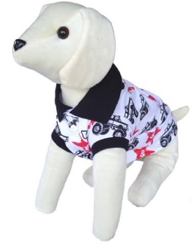 UP Collection The Trucking Around Polo Shirt for Dogs, X-Small