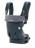 Ergobaby 360 All Carry Positions Award-Winning Ergonomic Baby Carrier, Dusty Blue